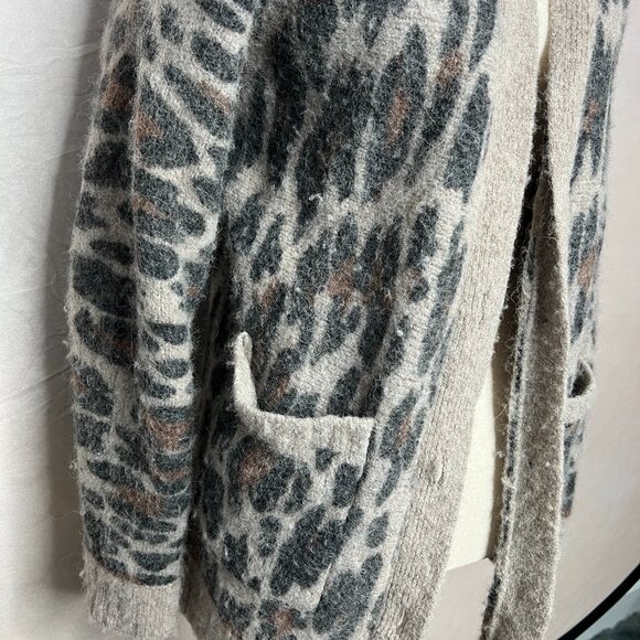* Rails Clothing Oslo Leopard Cardigan - Size Small - Picture 8 of 12